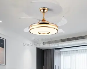 Golden Fan With Light