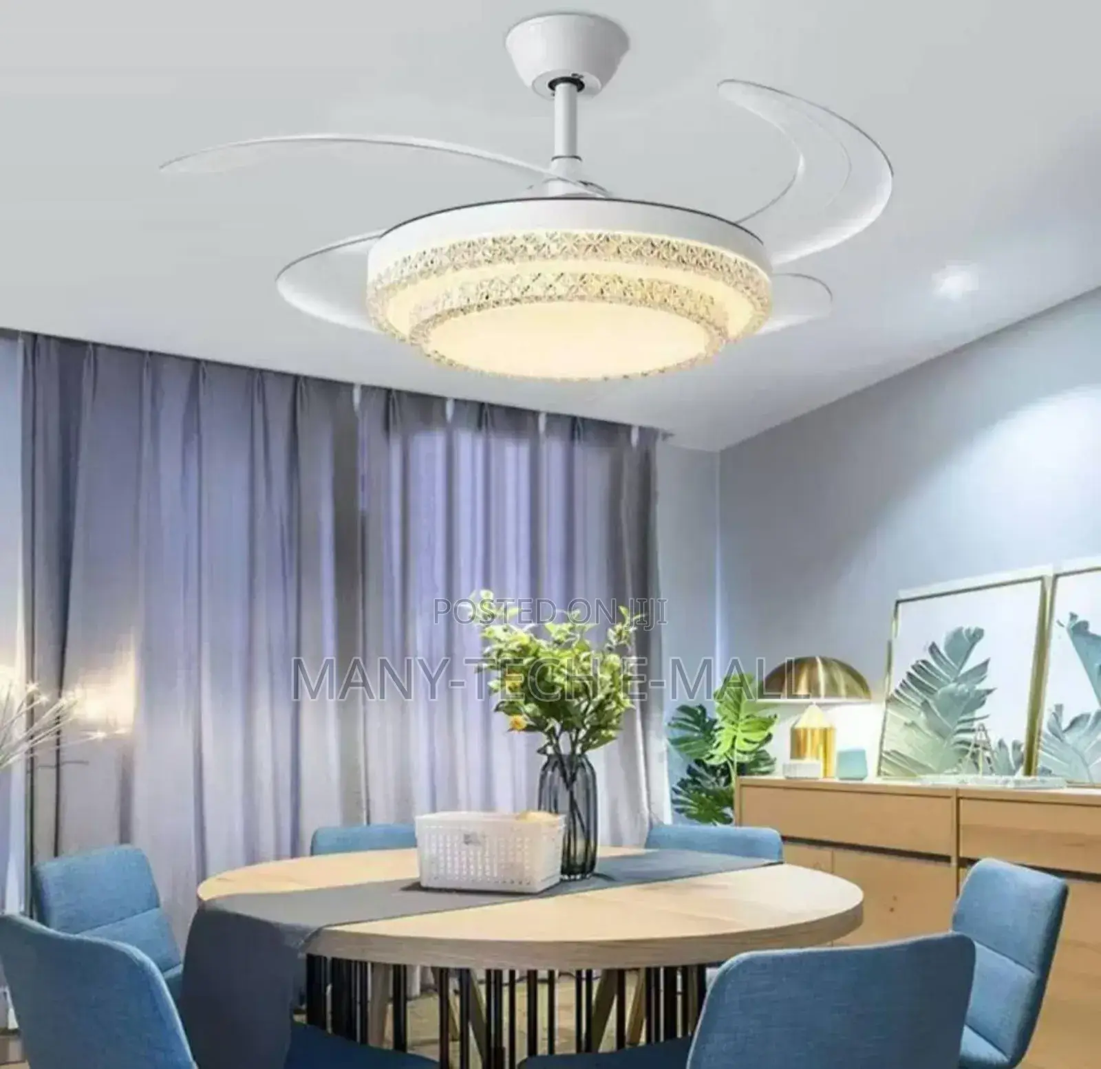 White Fan With Light.
