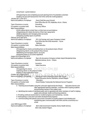 Housekeeping Cleaning CV