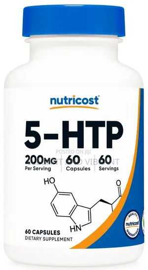 5-htp 200mg, 60 Capsules (5-hydroxytryptophan) Gluten Free
