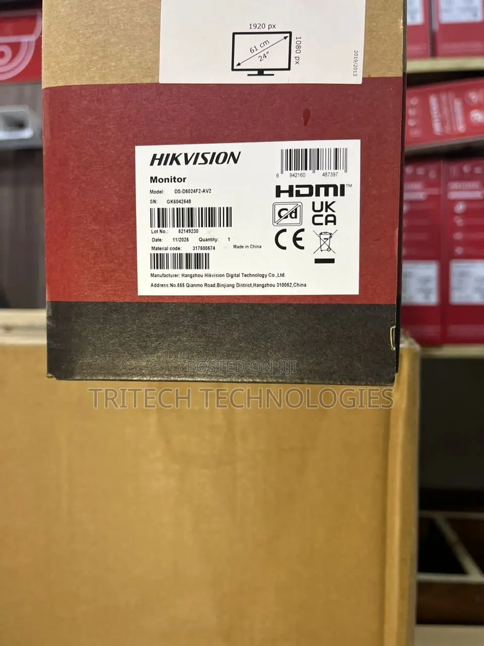 Hikvision 24 Inch’S Fhd 100hz Va Monitor Ds-d5024f2-av2