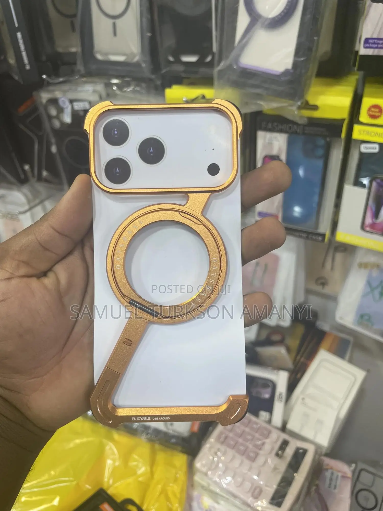 Oatsbasf Z-Shaped Magnetic Phone Case for 17 Pro Max