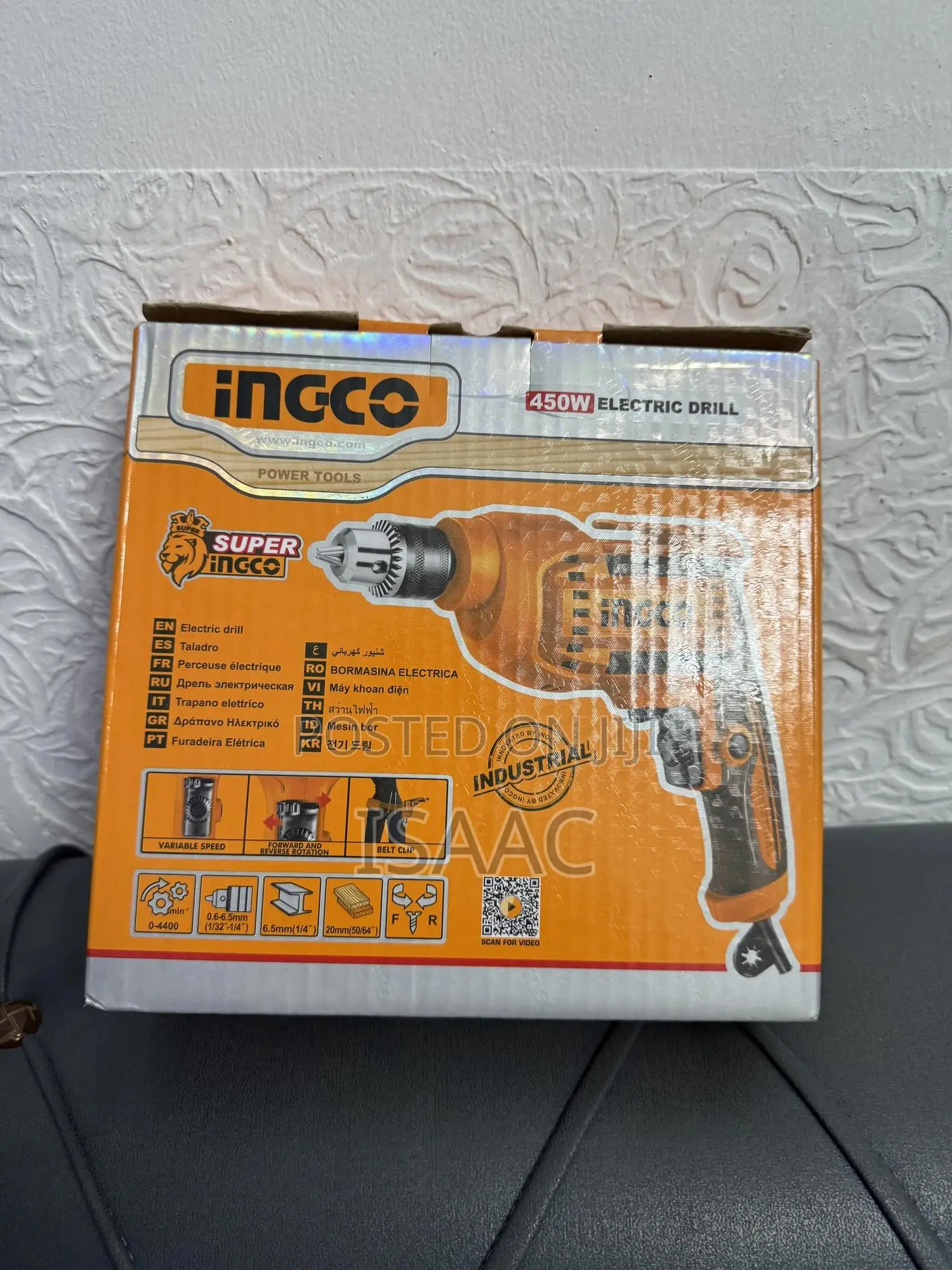 450 Watts Ingco Electric Drill
