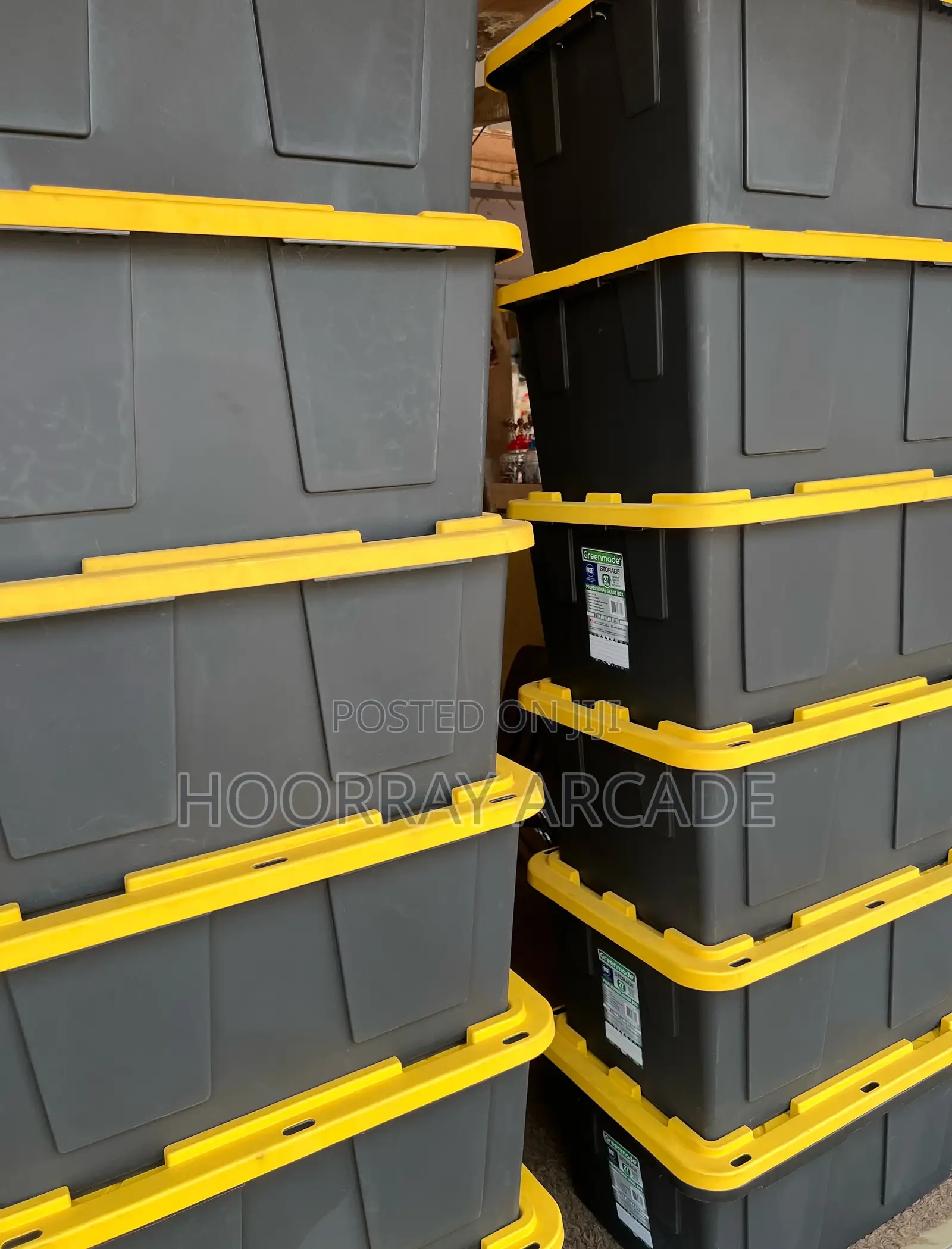 Greenmade Storage Box (Yellow Black) 27 Gallons