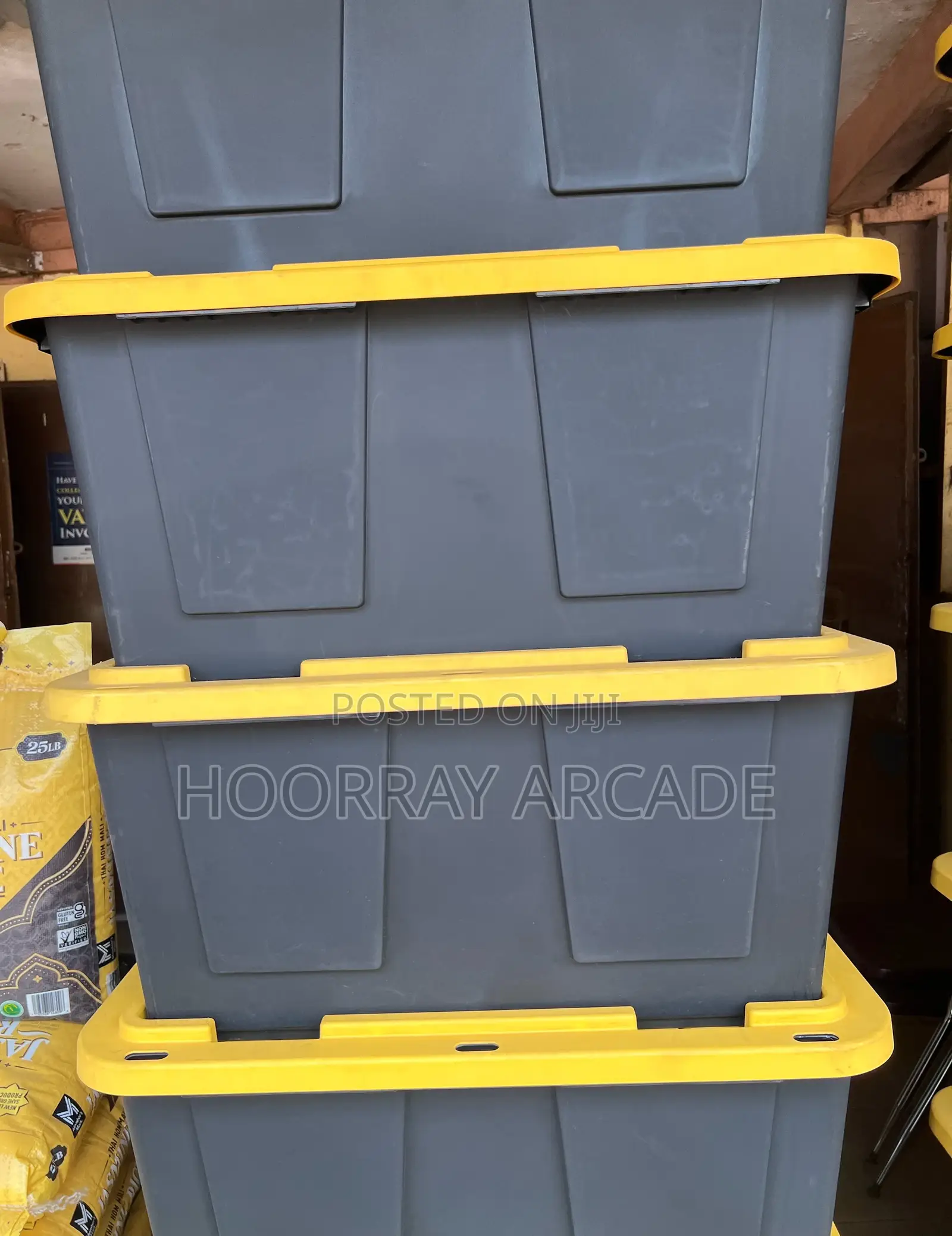 Greenmade Storage Box (Yellow Black) 27 Gallons