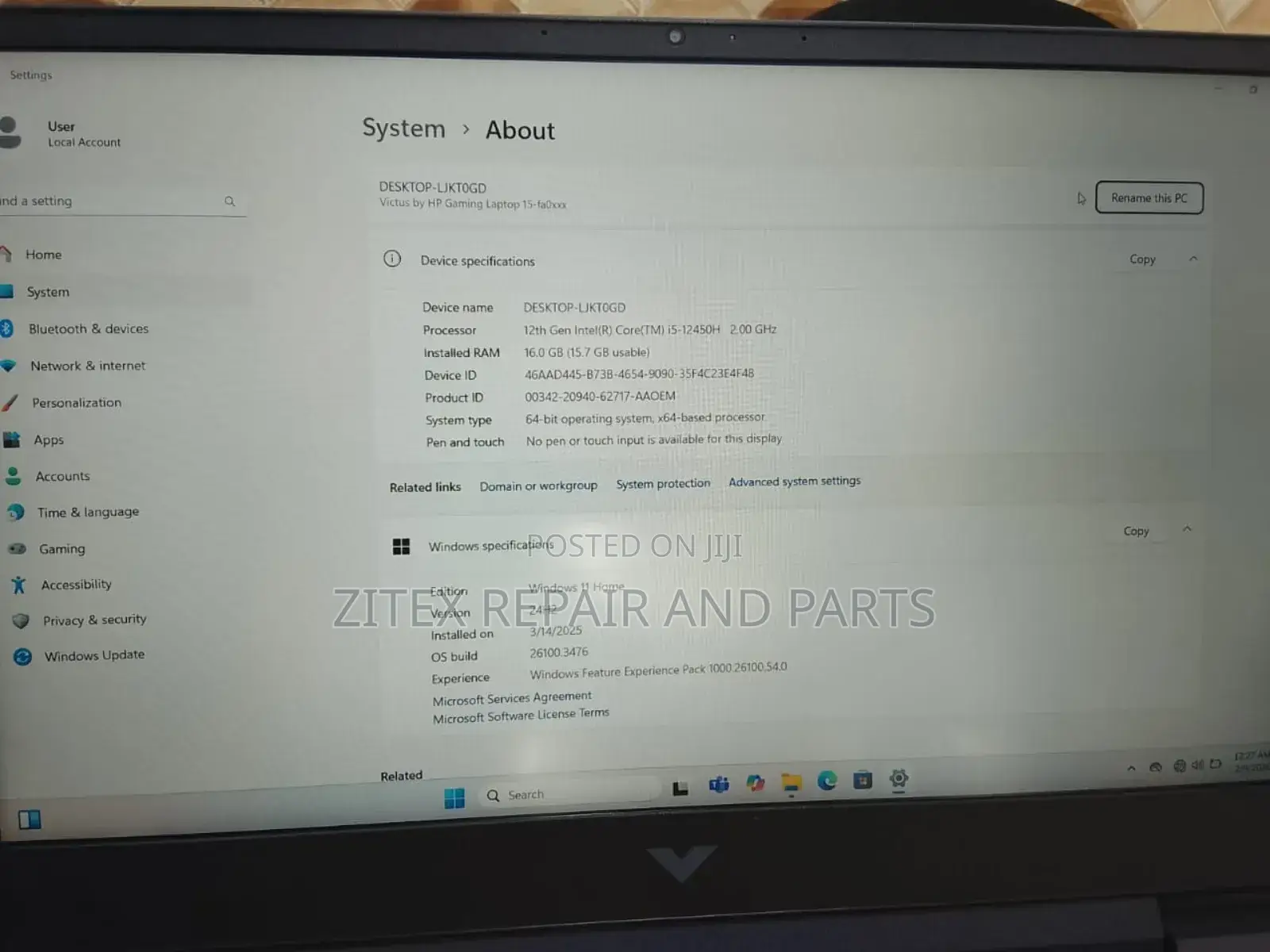 Laptop HP Victus 15 16GB Intel Core I5 SSD 1T
