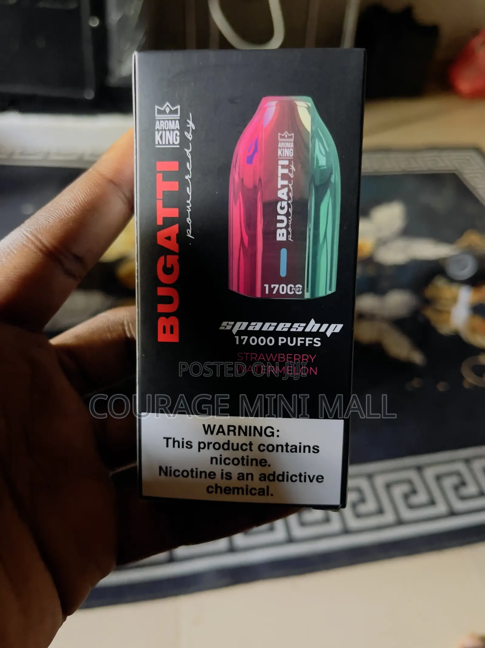 Bugatti Spaceship Rechargeable Vape – 17,000 Puffs