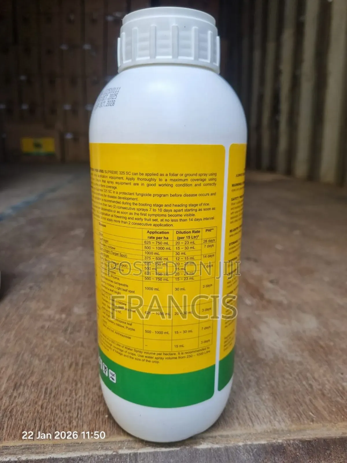 Supreme 325 Sc - Agricultural Fungicide