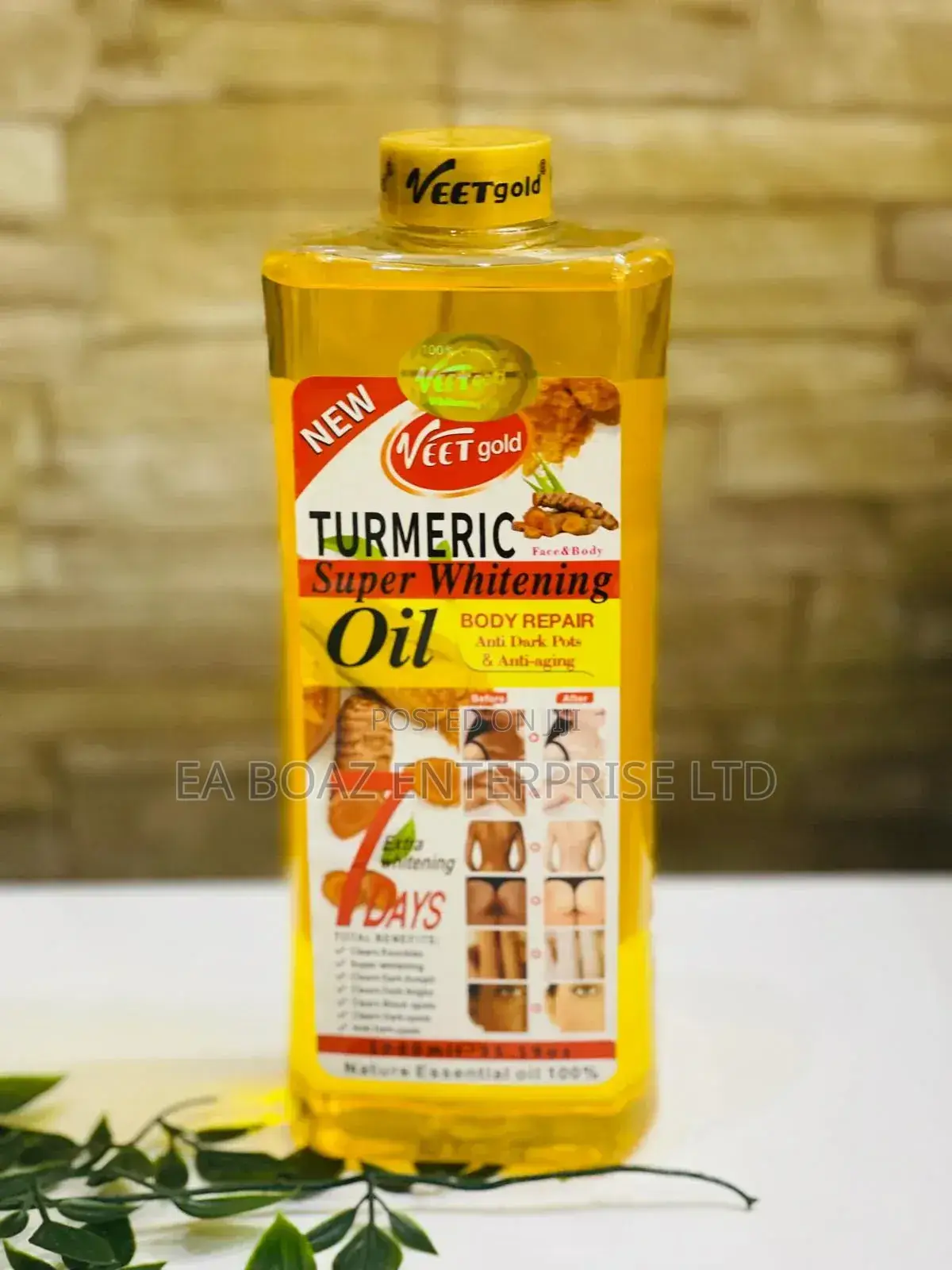 Veetgold Turmeric Super Whitening Oil – Face Body (1000ml)