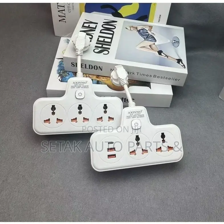 Universal Multi Socket 2 Usb 1 Type-c 2.1a Children Protection