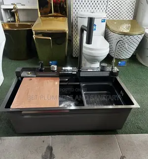 Complete Smart Kitchen Sink_luxury Cabinet Sink_black Sink