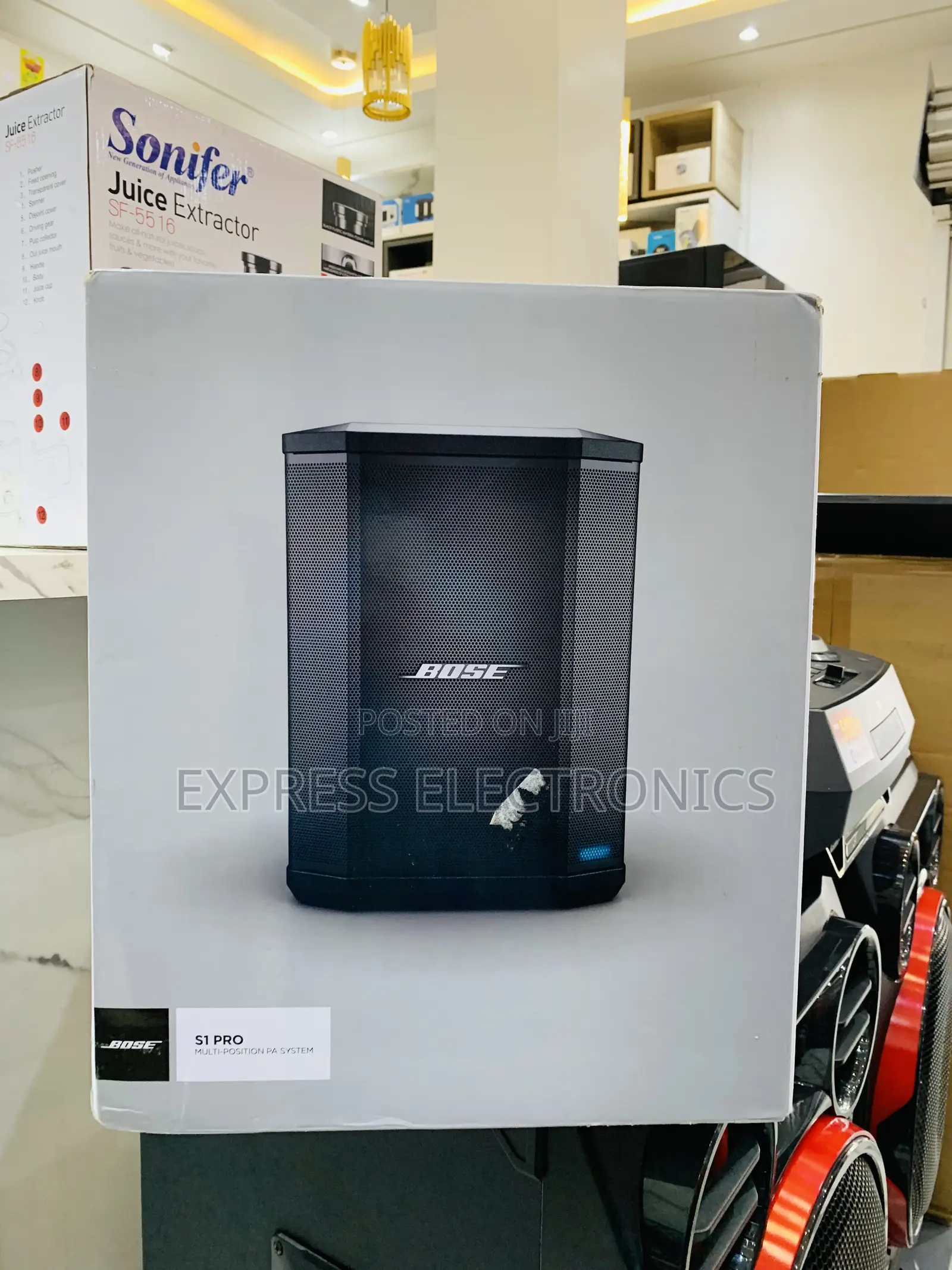Ultra Modern Sleek Black S1 Pro Bluetooth Speaker Bose