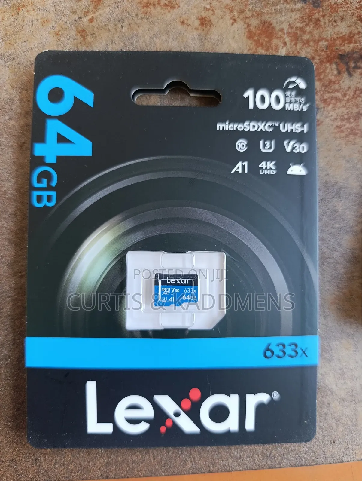 Lexar Micro Sd Card 64gig 100mbs, V30, 633x, Compatible