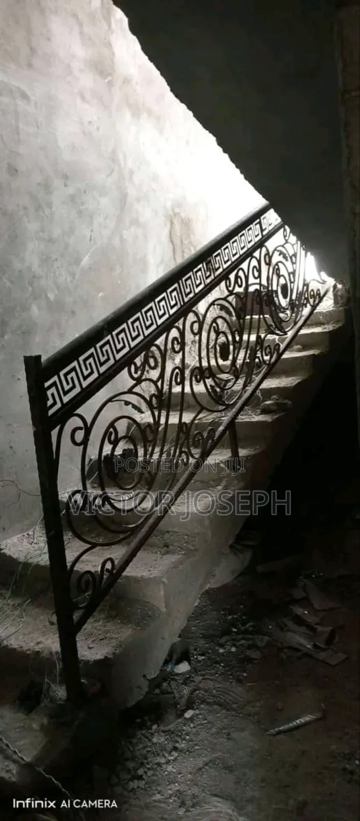 Iron Staircase And Handrail