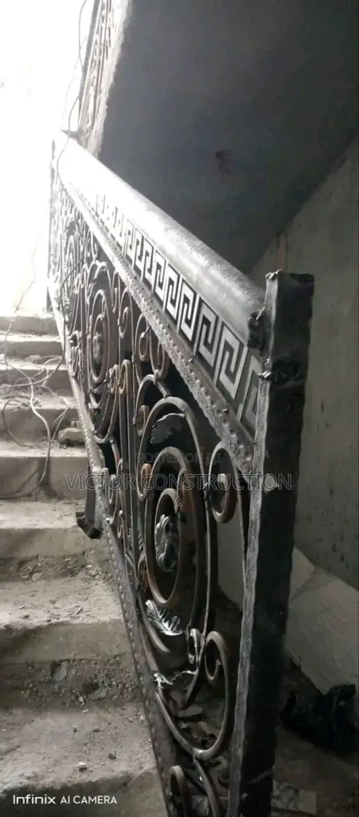 Iron Staircase And Handrail