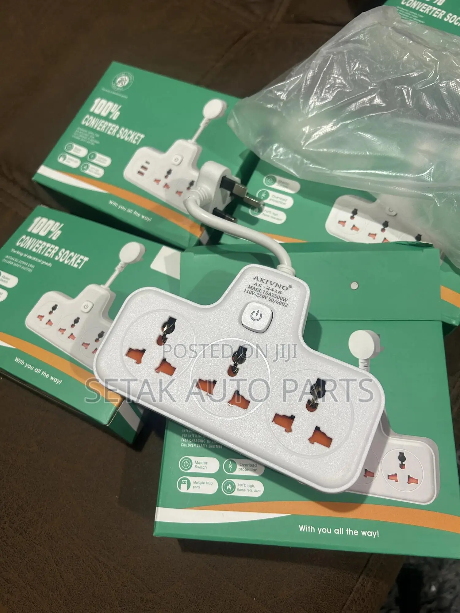 Universal Multi Socket 2 Usb 1 Type-c 2.1a Children Protection