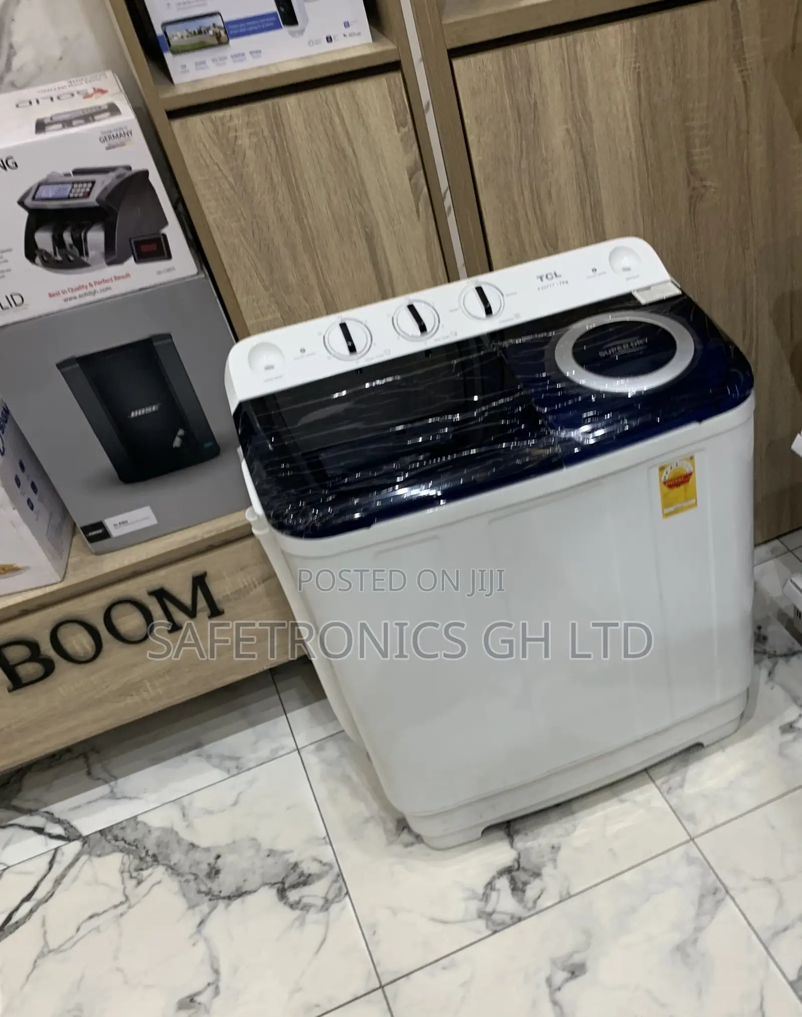 Ultra Modern Topload White 7kg TCL Semiautomatic Washingmachine