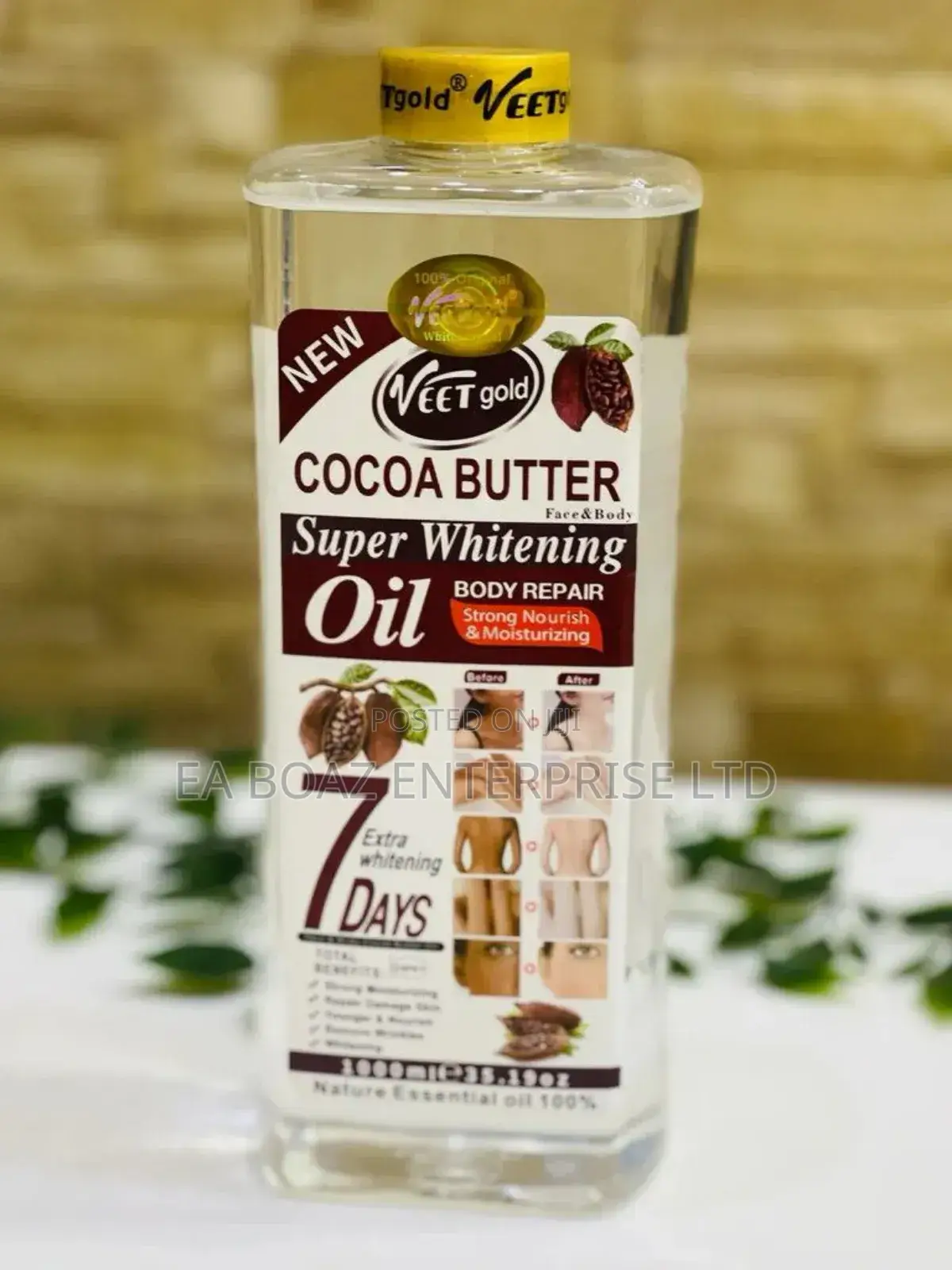 Veet Gold Cocoa Butter Super Whitening Oil, Body Oil 100ml