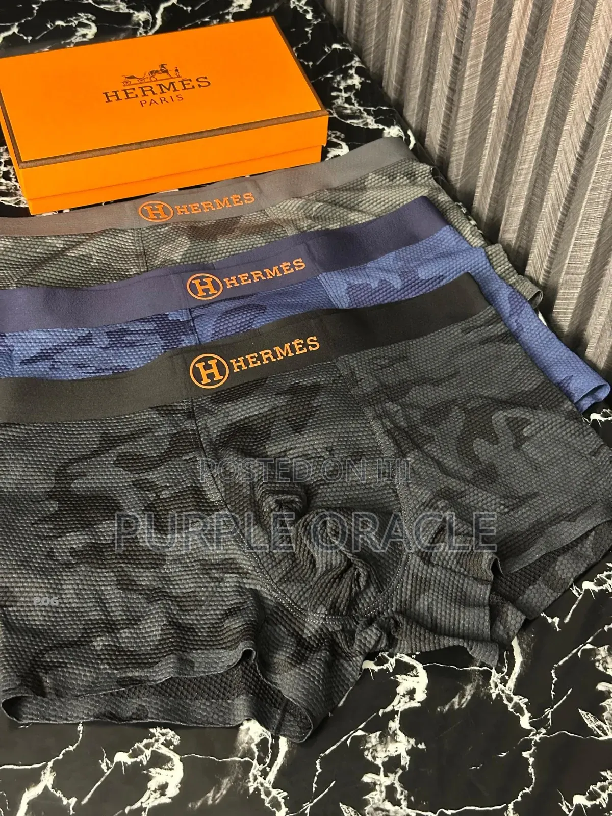 Hermes Men's Boxer Briefs.