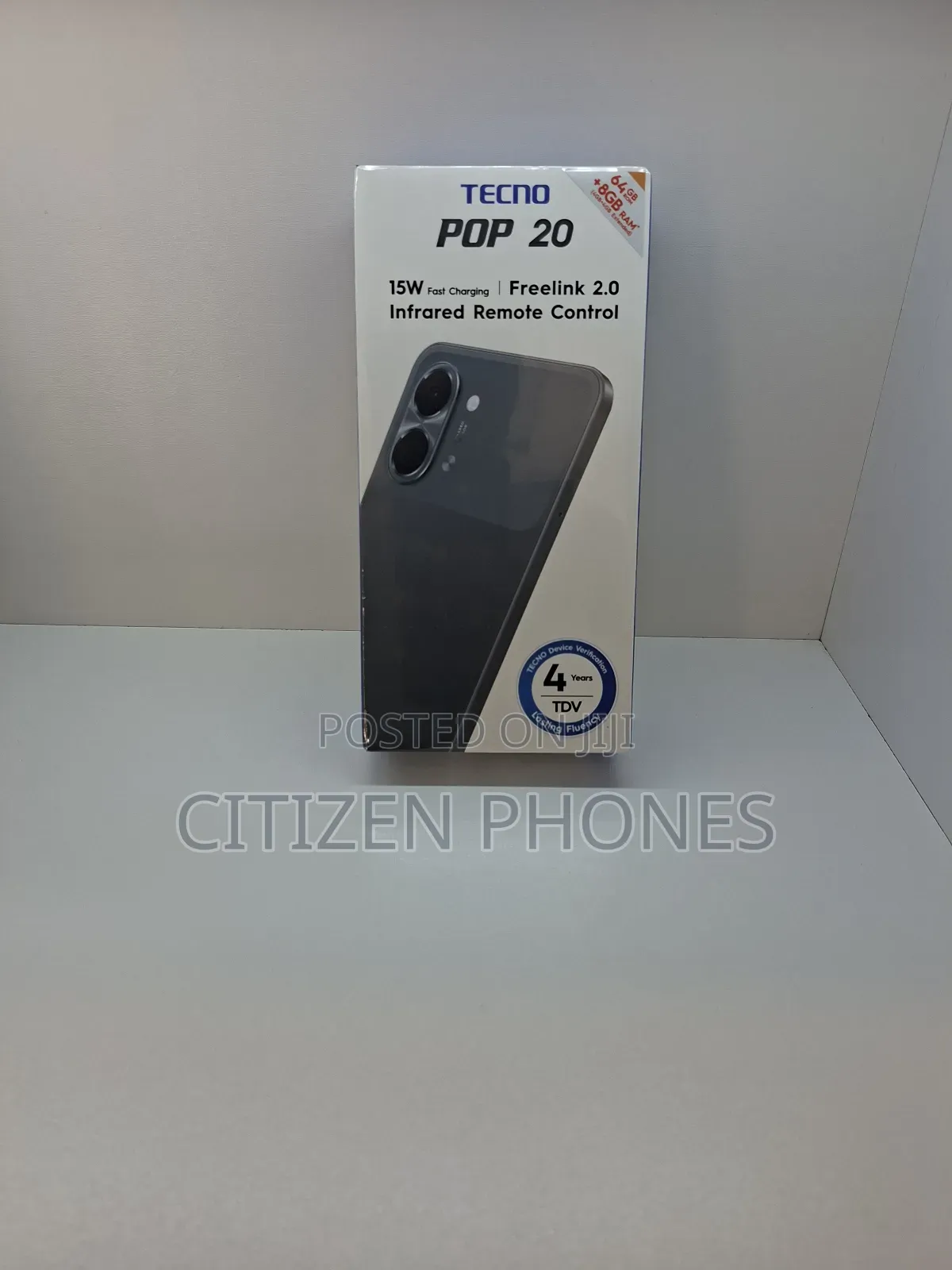 New Tecno Pop 20 64 GB Black