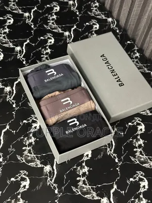 Three Set of Balenciaga Boxer Briefs in Various Colors.