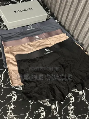 Three Set of Balenciaga Boxer Briefs in Various Colors.