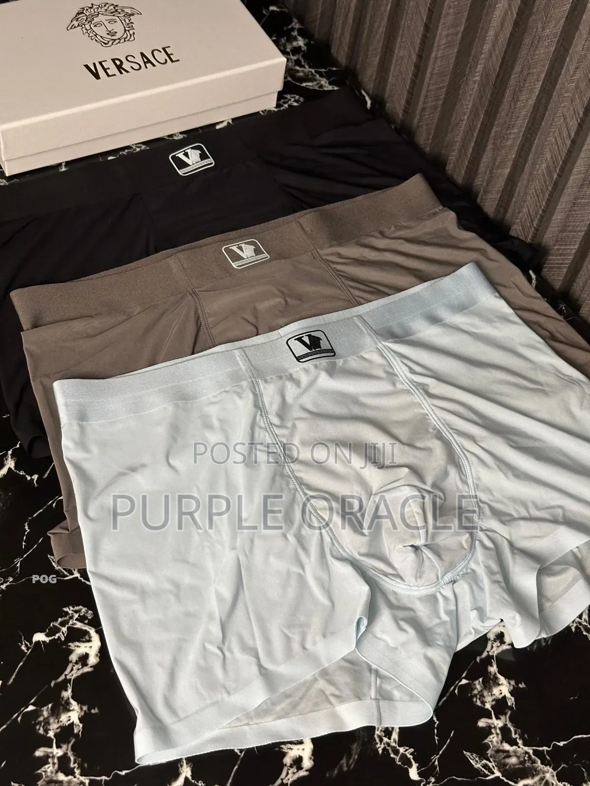 Three-pack Of Versace Logo Band Boxer