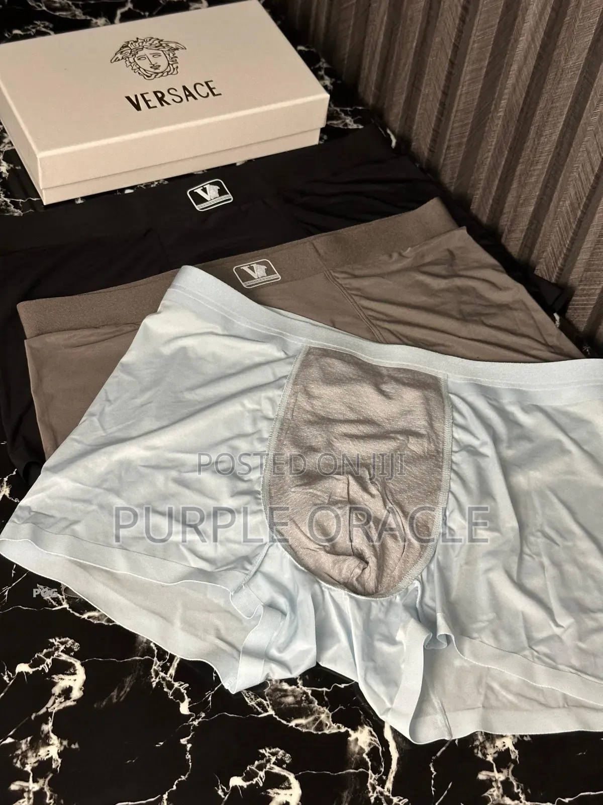 Three-pack Of Versace Logo Band Boxer