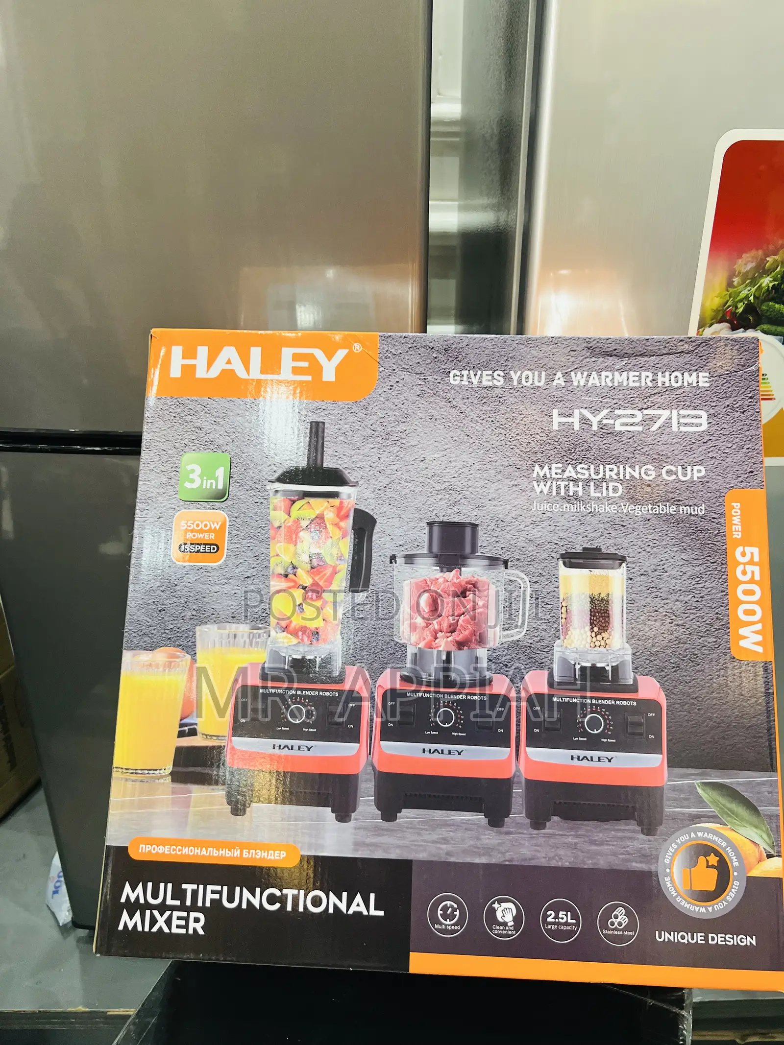 Fresh in Box Haley-Hy-2713 3 in 1 5500watt Electric Blender 