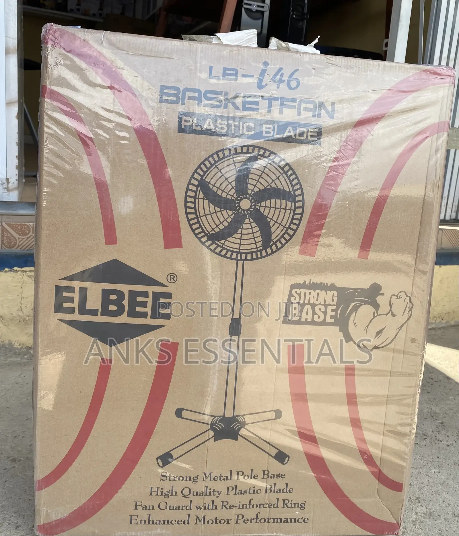 Elbee Electric Standing Fan – Strong Wind