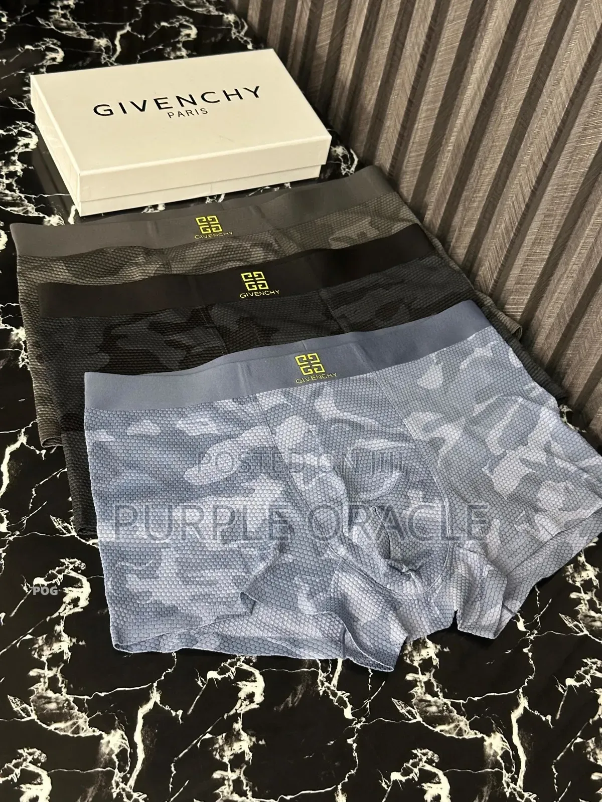 Three-Pieces of Givenchy Men's Boxer Briefs.