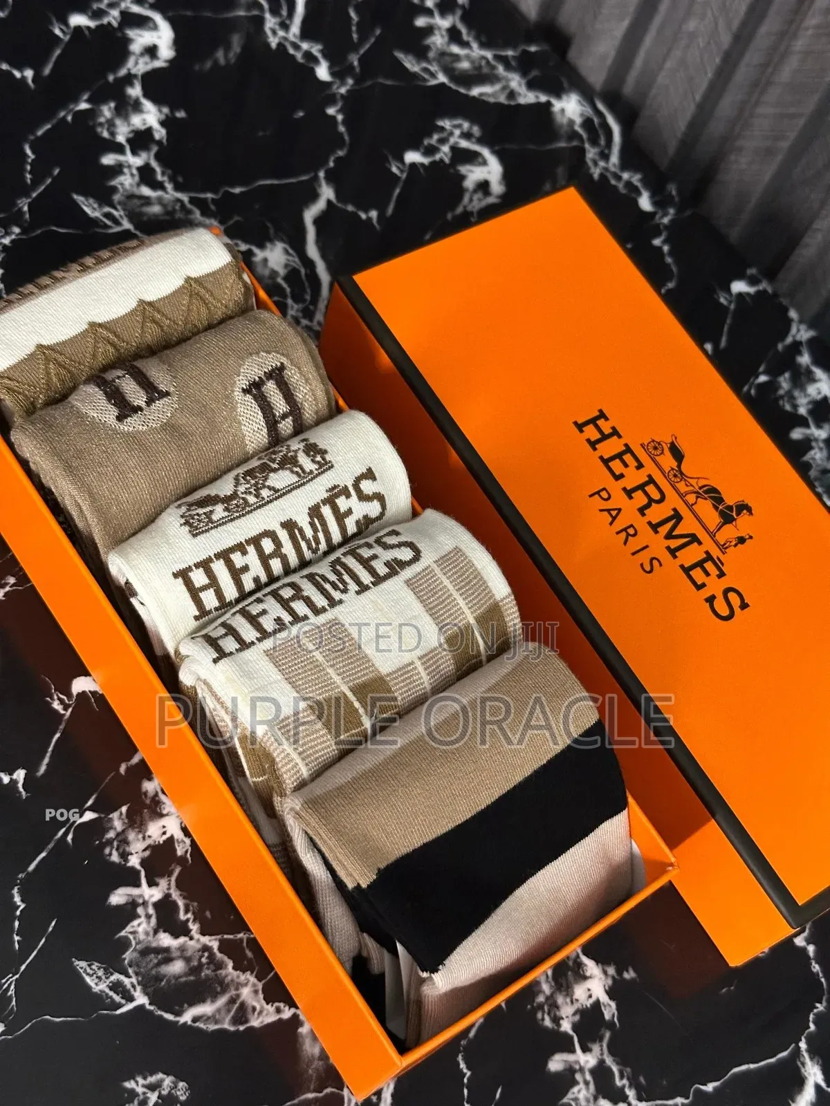 Five Pairs Of Hermès Ankle Socks.