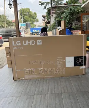 Shop Lg-86ut80006r Smart Satellite Uhd Smart Tv + Remote(Black)
