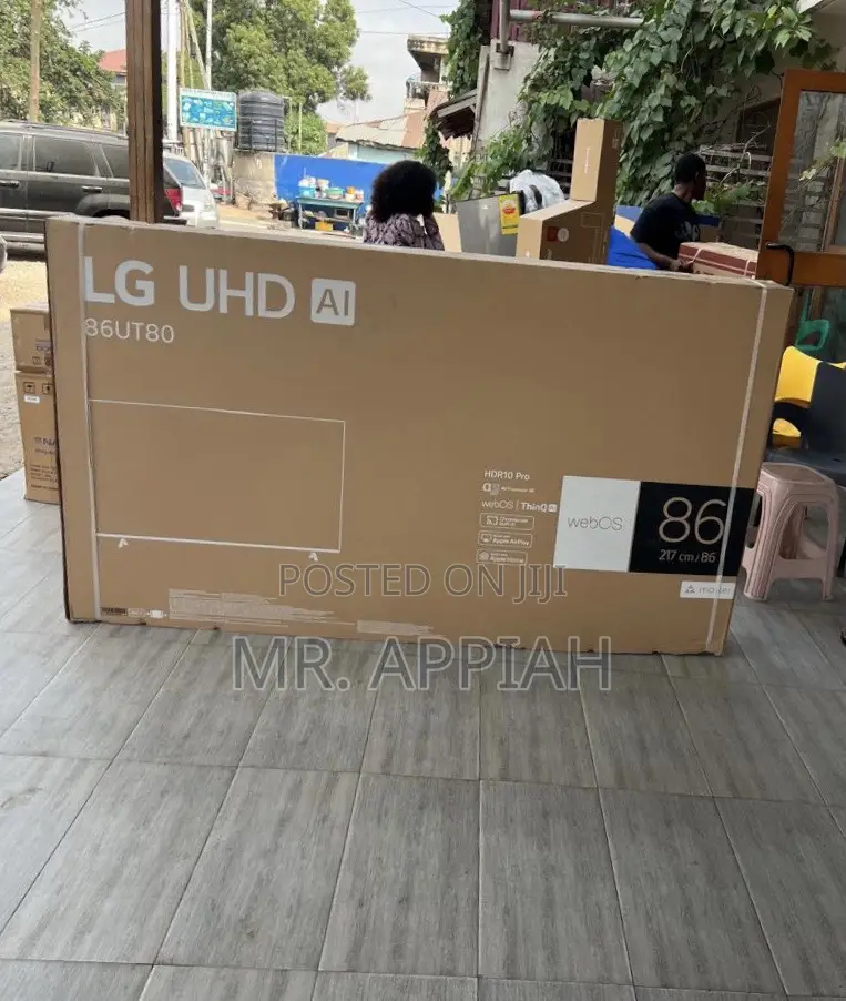 Shop Lg-86ut80006r Smart Satellite Uhd Smart Tv + Remote(Black)