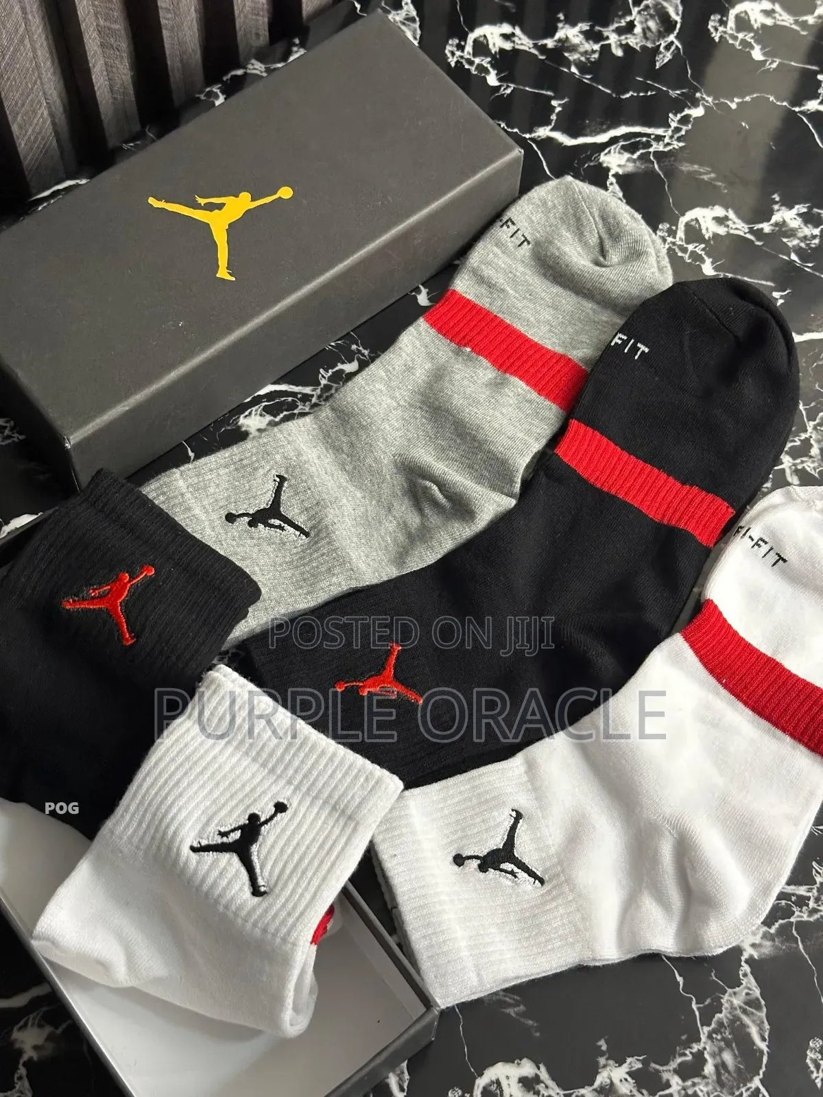 Five Pack Of Nike Jordan Jumpman Crew Socks.
