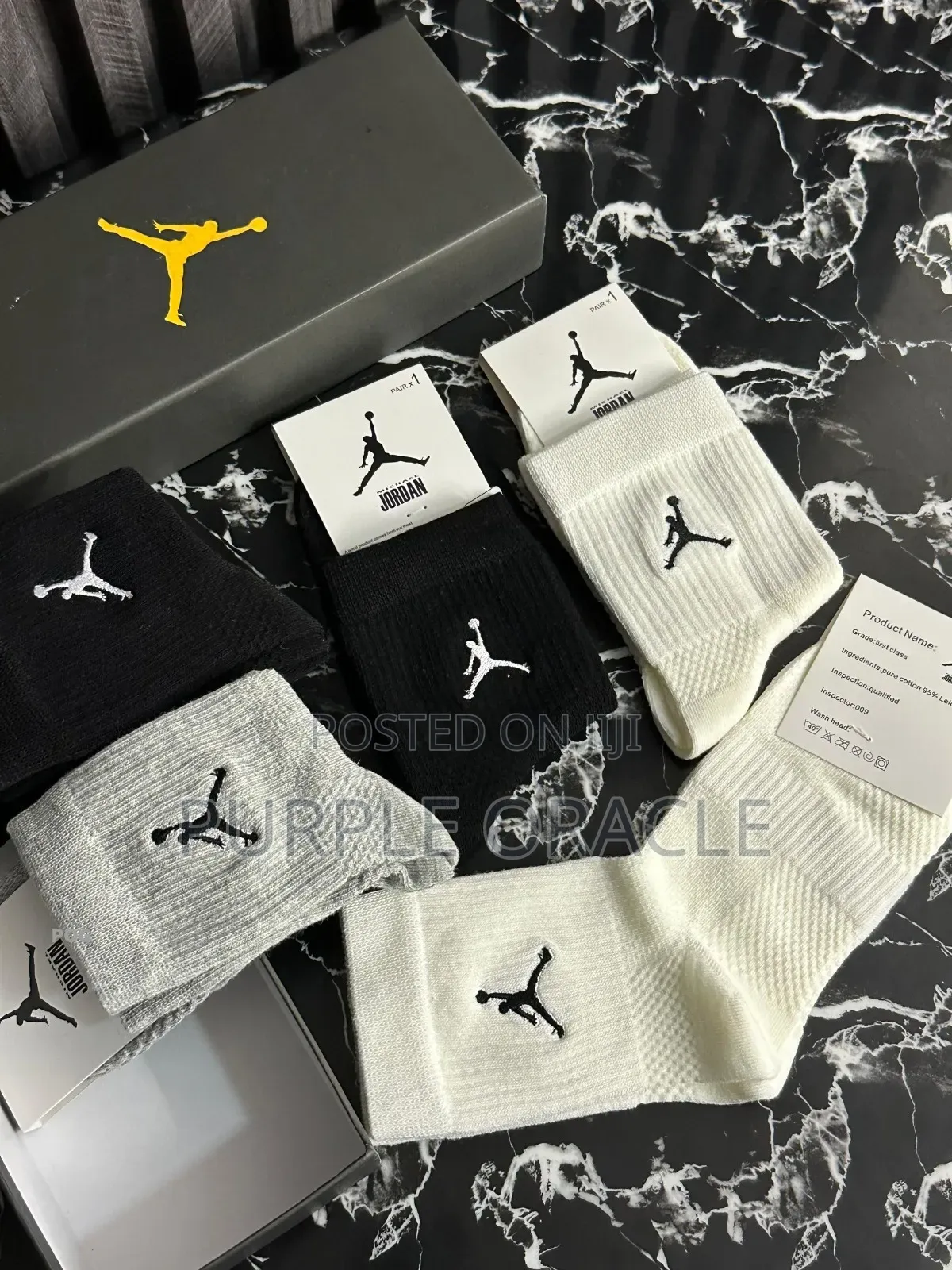 Five Pack Of Nike Jordan Jumpman Crew Socks.