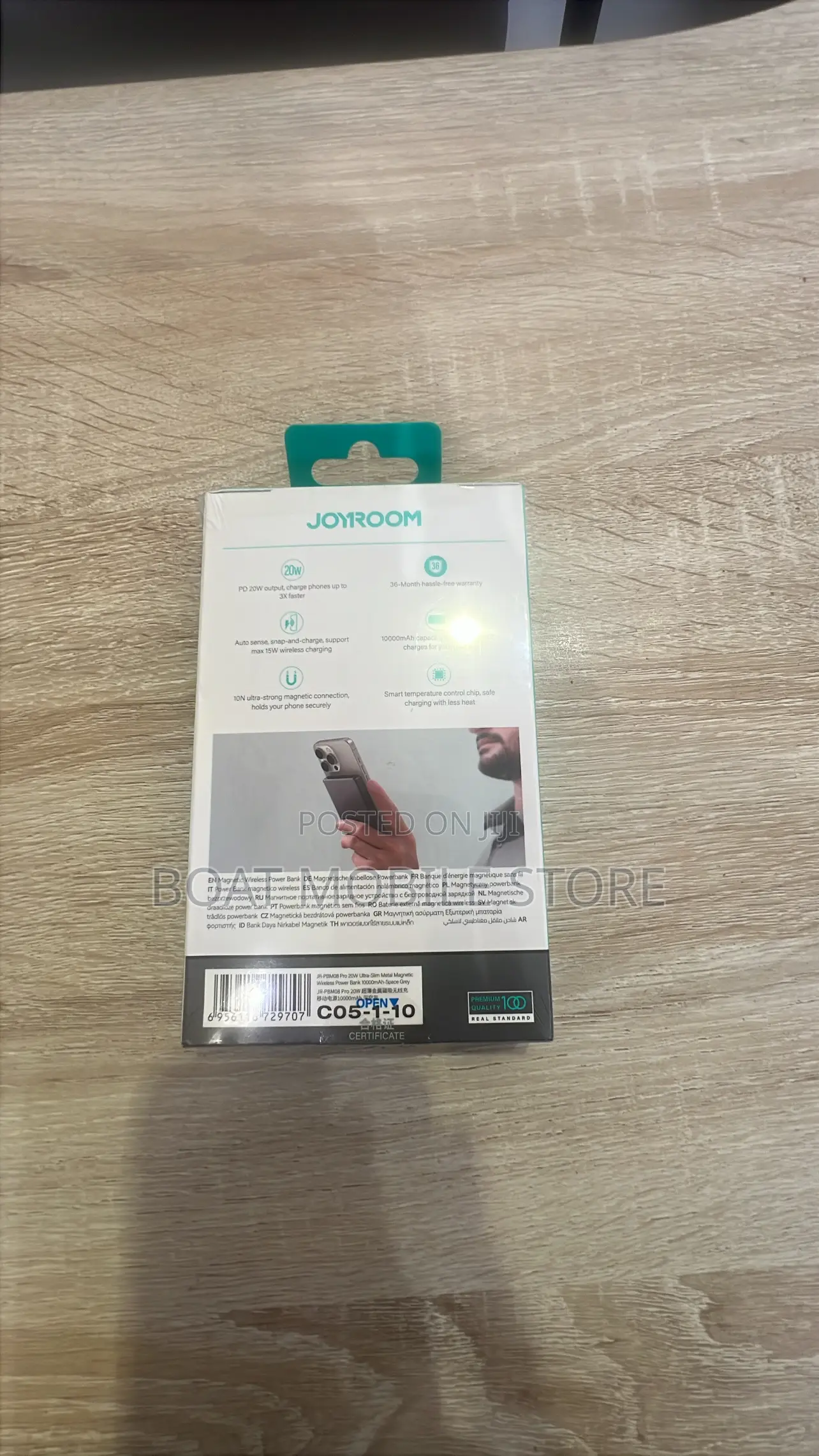Joyroom 20w Ultra Slim Metal Magnetic Wireless Power Bank