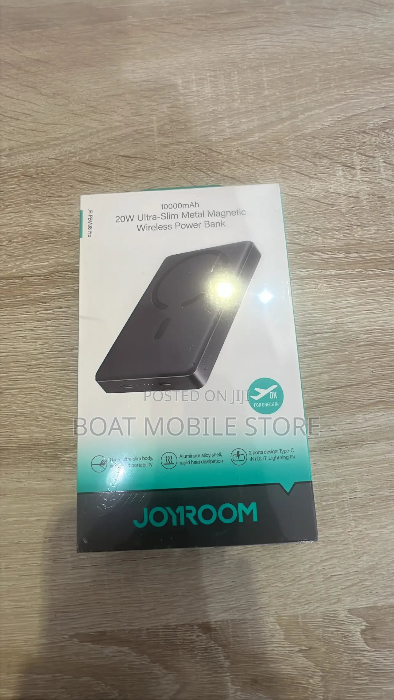 Joyroom 20w Ultra Slim Metal Magnetic Wireless Power Bank