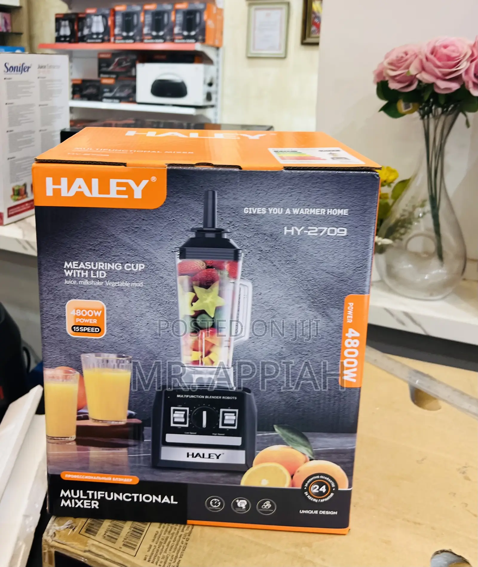 Unique Haley-Hy-2709 3800watt Electric Blender(Black) 