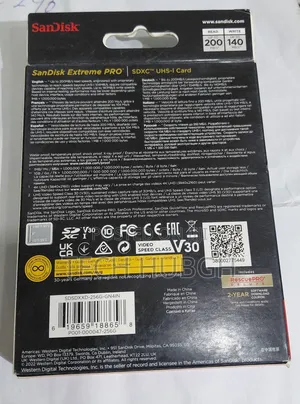 Sandisk Extreme Pro SDXC 'Uhs-I Card