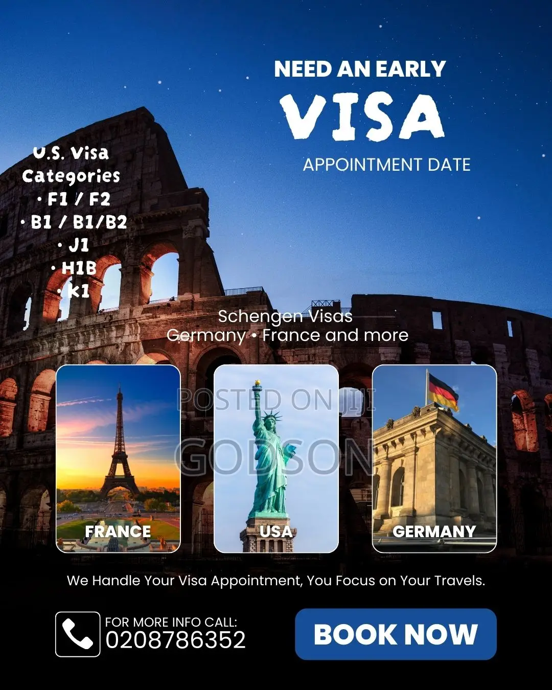 Early U.S. Schengen Visa Appointment Dates in Ghana