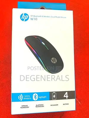 Wireless Hp W10 Mouse Bluetooth and Dongle