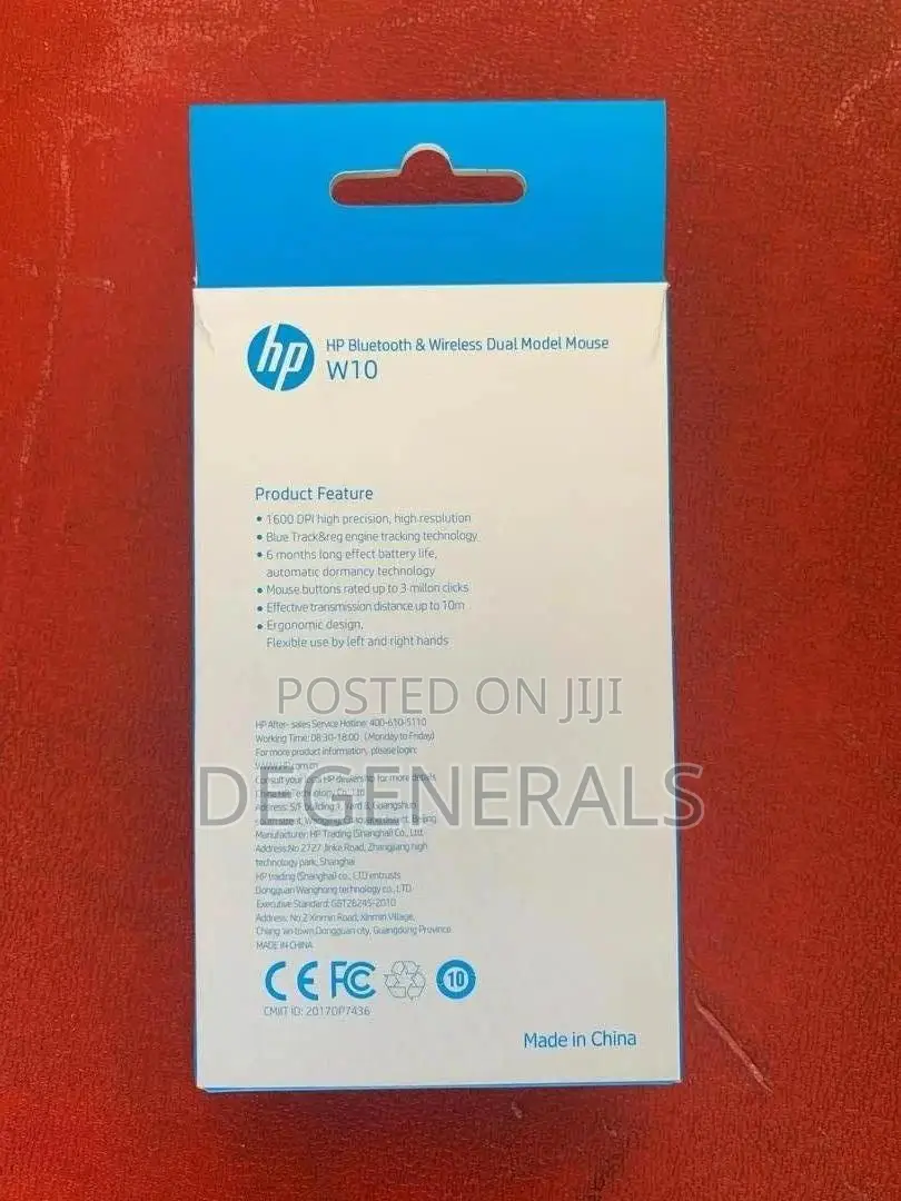 Wireless Hp W10 Mouse Bluetooth and Dongle
