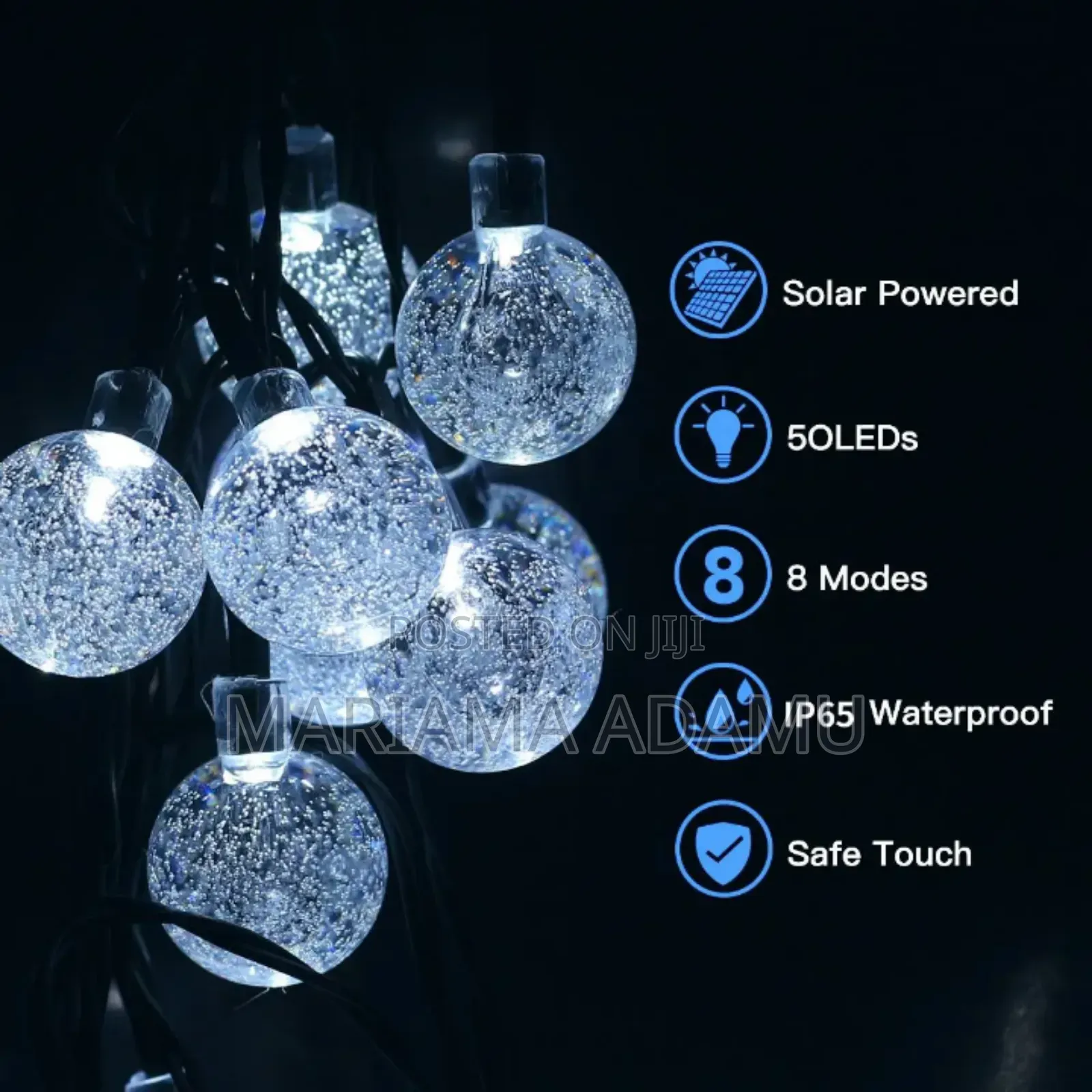 Solar Bubble Ball String Lights