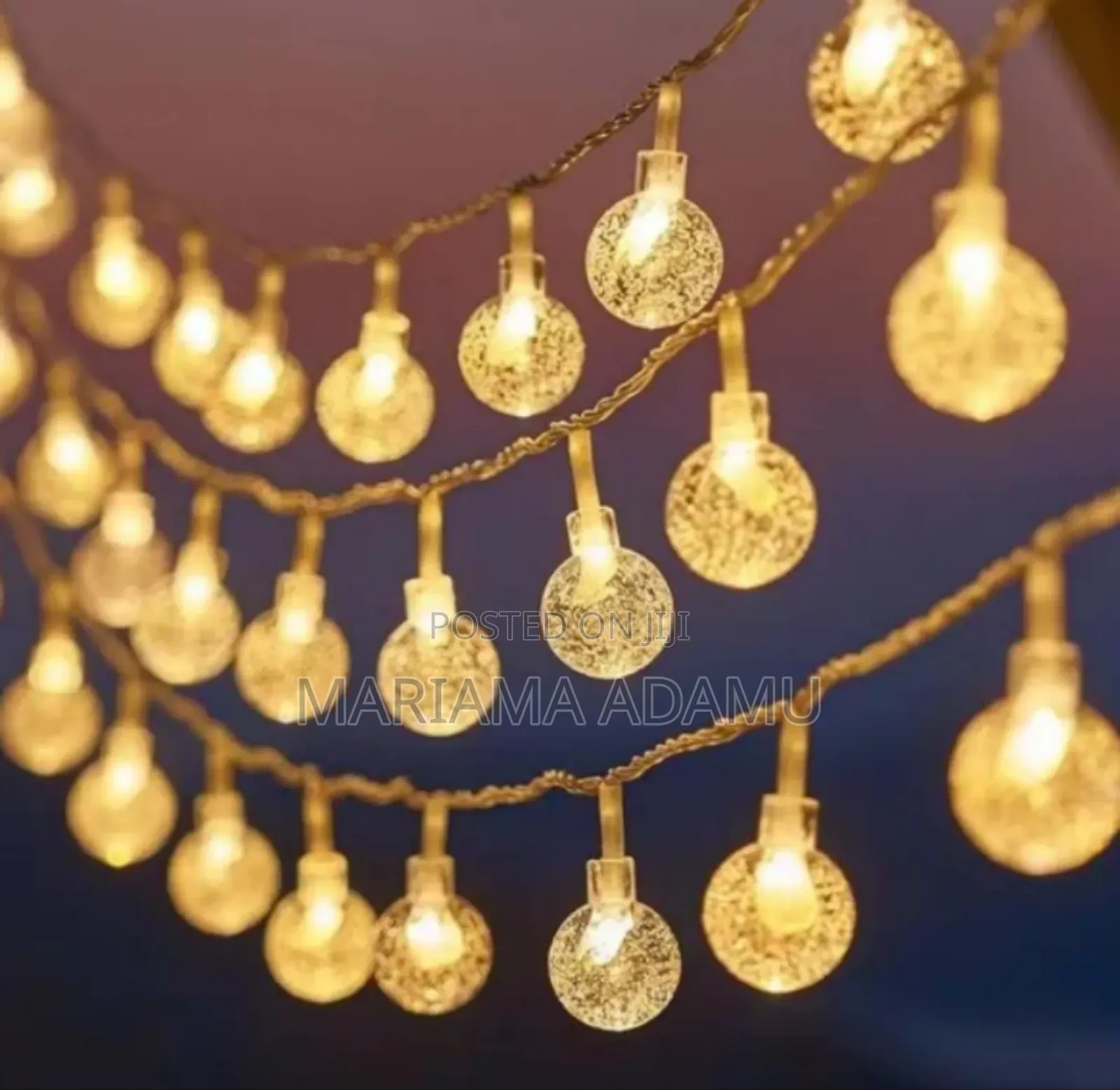 Solar Bubble Ball String Lights