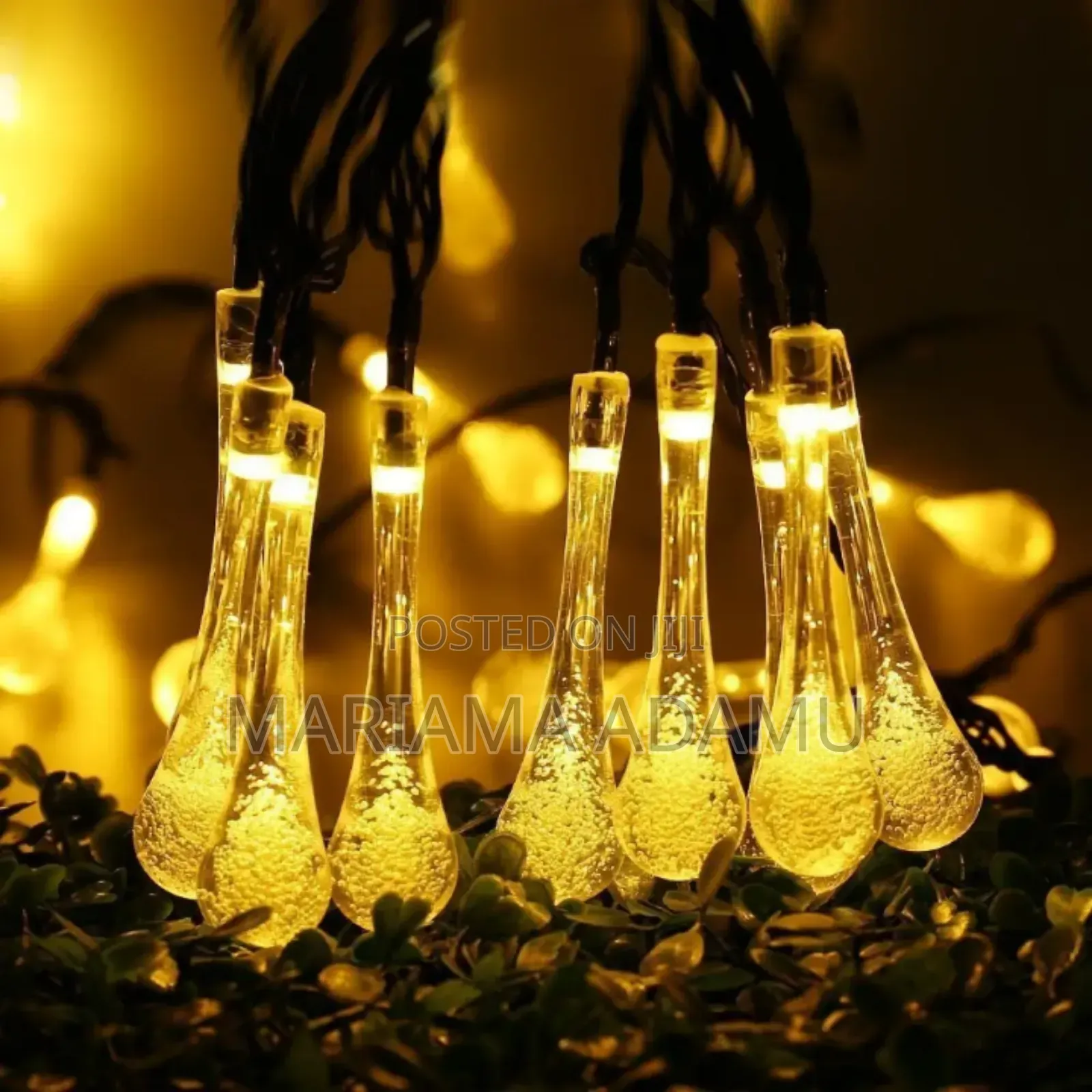 Solar Water Drops String Lights