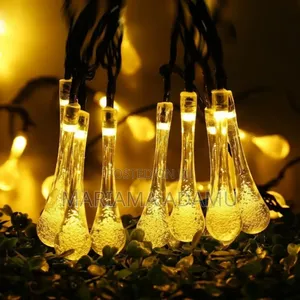 Solar Water Drops String Lights
