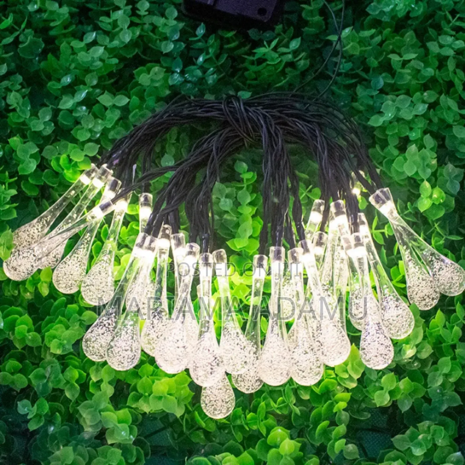 Solar Water Drops String Lights