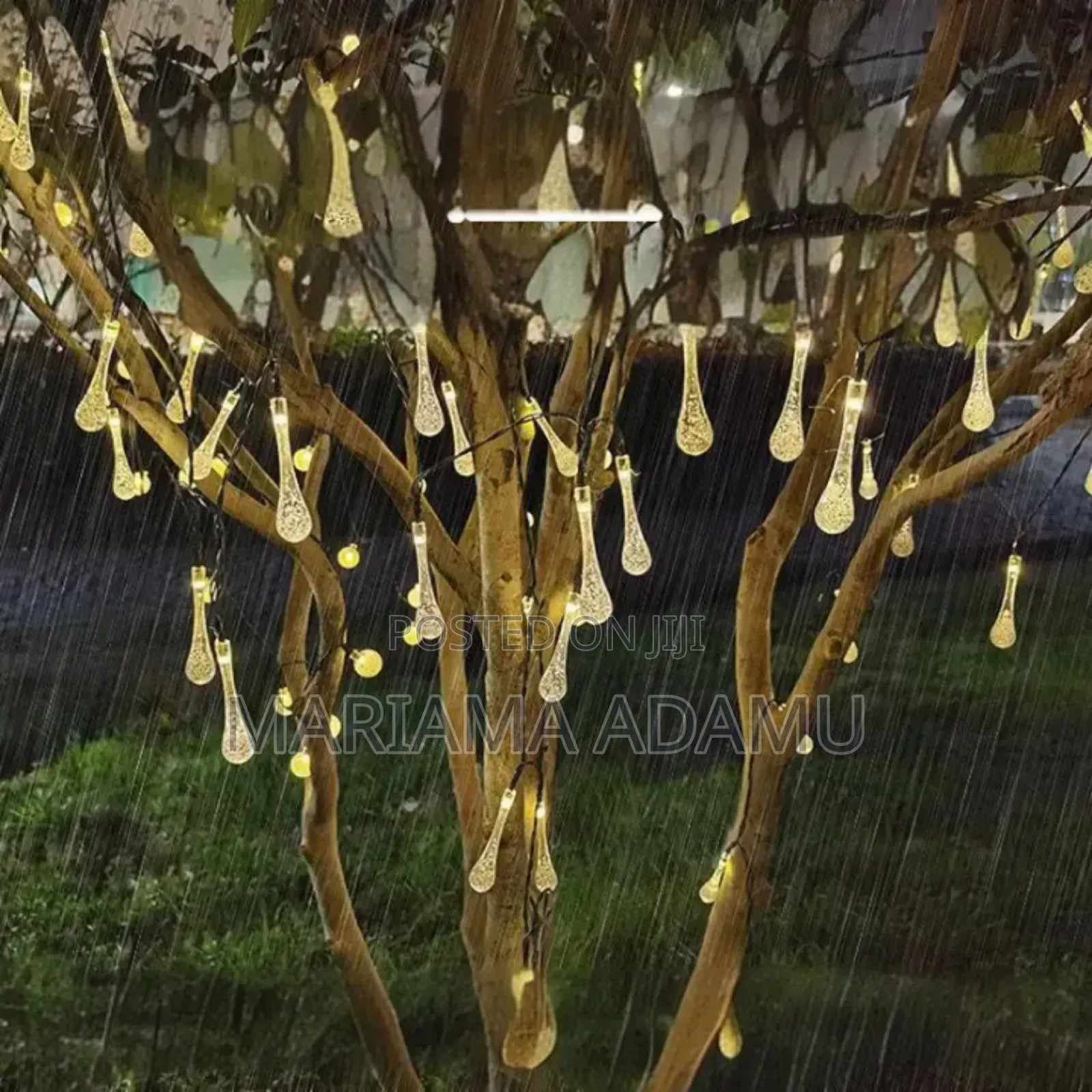 Solar Water Drops String Lights