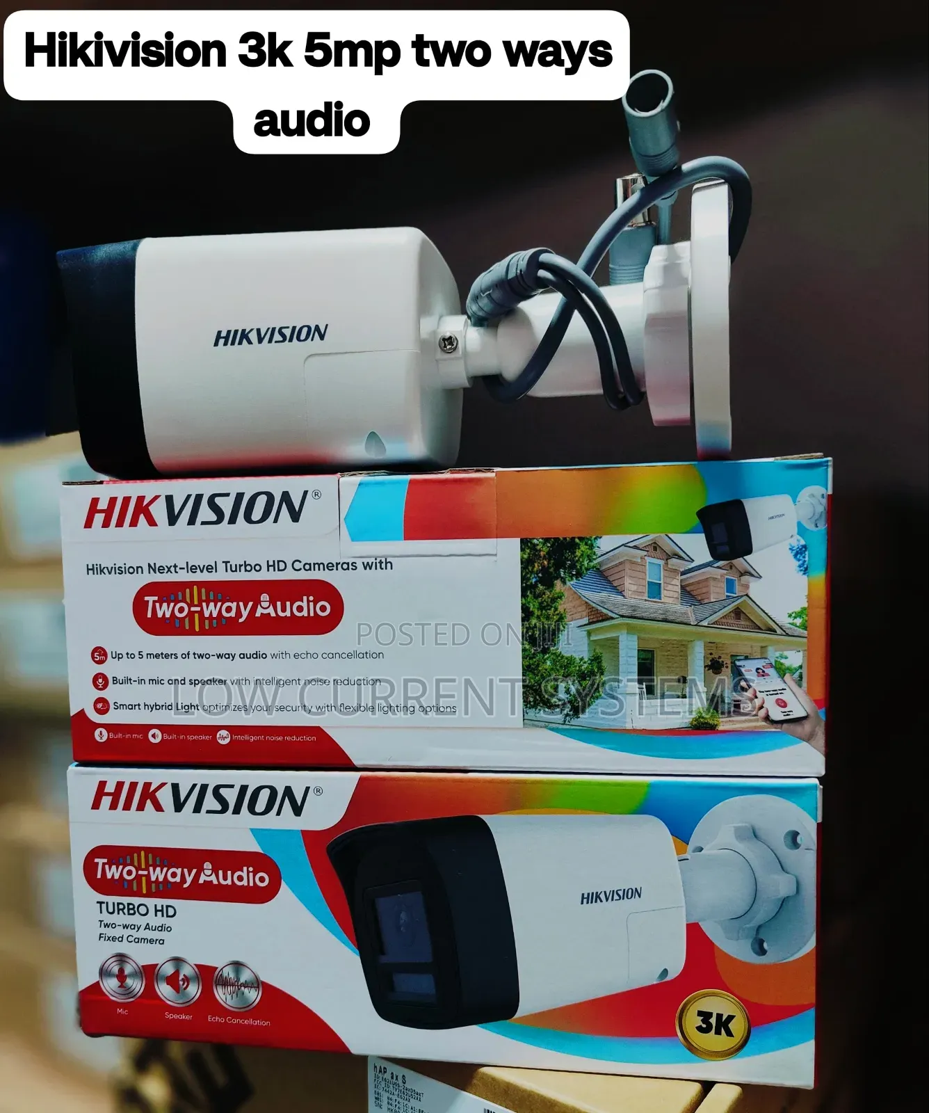 Hikivision 5mp Two Way Audio CCTV Camera Analog Ds-2ce16k0t-LPTS